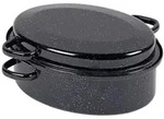 Kr&uuml;ger G&auml;nsebr&auml;ter oval aus Stahlemaille fassung 10.2 Liter 42cm