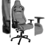 CLP B&uuml;rostuhl Keren Echtlederbezug Echtleder HBT: 133x70x64 cm grau