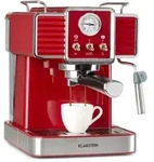 Klarstein Gusto Classico Espressomaker 1350 Watt 20 Bar Druck 1,5 Liter Rot