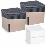WENKO Raumentfeuchter Mod. Cube Beige 500 g, 2er Set
