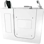 AcquaVapore Sitzwanne Whirlpool Badewanne mit T&uuml;r S08WP-B-L 110x68cm
