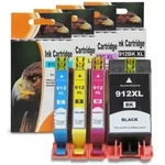 Kompatibel 4er Set HP 912XL, 3YP34AE Druckerpatronen Tinte von D&C