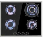 Klarstein Goldflame Domino 4 Prime Gaskochfeld 4-flammig Messing-Brenner...