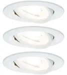 Paulmann LED Einbauleuchte 3-Step-Dim Nova Basisset schwenkbar rund 84mm 50&deg; GU10
