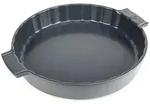 PEUGEOT Keramik Quicheform APPOLIA 28cm Schiefergrau Tortenform Sp&uuml;lmaschinenfest