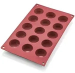 WAS Germany - Petit Four Cake Pan 31 red, 15 Formen, &Oslash; 4 cm, Silikon