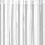 Arsvita Dekoschal Streifen halbtransparent Universalband 140x 145cm wei&szlig; - perlwei&szlig;
