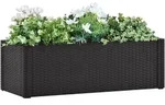 vidaXL Garten-Hochbeet Selbstbew&auml;sserungssystem Anthrazit 100x43x33 cm