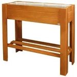 WAGNER GreenFAMILY Hochbeet GreenBOX Light - 70 x 83 x 34,5 cm, Massivholz kastanie,