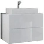 VCM Badm&ouml;bel Waschtisch Lendas Wei&szlig; H. 52 x B. 80 x T. 52 cm