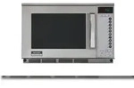 Sharp Profi-Mikrowelle R-25AT, 20 L, 2100 W, Edelstahl, Digitron