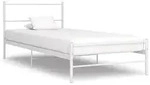 vidaXL Bett Wei&szlig; Metall 90x200 cm