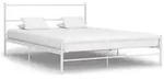 vidaXL Bettgestell Wei&szlig; Metall 140&times;200 cm