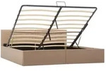 vidaXL Stauraumbett Hydraulisch Cappuccino-Braun Kunstleder 180&times;200 cm