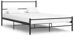 vidaXL Bettgestell Schwarz Metall 140&times;200 cm
