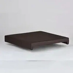 Lycce Bankauflage BRAUN Klemmkissen Sitzkissen zum fest klemmen mit 2 Leisten 40cm