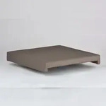 Lycce Bankauflage TAUPE Klemmkissen Sitzkissen zum fest klemmen mit 2 Leisten...
