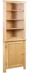 vidaXL Eckschrank 59x36x180 cm Massivholz Eiche