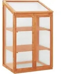 vidaXL Gew&auml;chshaus 60x45x100 cm Tannenholz
