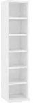 vidaXL CD-Schrank Wei&szlig; 21x20x88 cm Holzwerkstoff