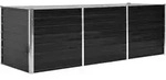 vidaXL Garten-Hochbeet Anthrazit 240 x 80 x 77 cm Verzinkter Stahl