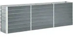 vidaXL Hochbeet Verzinkter Stahl 240x40x77 cm Grau