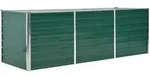 vidaXL Garten-Hochbeet Verzinkter Stahl 240x80x77 cm Gr&uuml;n