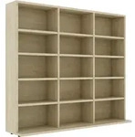 vidaXL CD-Regal Sonoma-Eiche 100x23x89,5 cm Holzwerkstoff