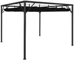 vidaXL Gartenpavillon mit ausziehbarem Dach 3&times;3 m Anthrazit