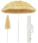 vidaXL Strandschirm Natur 180 cm Hawaii-Stil