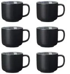 Ritzenhoff & Breker JASPER Kaffeetasse 240 ml schwarz 6er Set