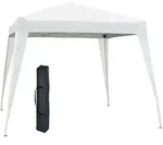 Outsunny - Faltpavillon - 2,4x2,4m - UV-Schutz - Stahl - wei&szlig;