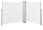vidaXL Ausziehbare Seitenmarkise Cremewei&szlig; 120 x 600 cm