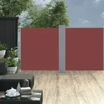 vidaXL Braune einziehbare Seitenmarkise 120 x 600 cm, Modell Ventura Soleil Plus