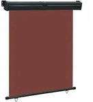 vidaXL Balkon-Seitenmarkise 145x250 cm Braun