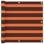vidaXL Balkon-Sichtschutz Orange und Braun 90x600 cm Oxford-Gewebe