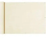 vidaXL Balkon Sichtschutz Creme 75x600 cm HDPE