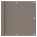 vidaXL Taupefarbener Balkonschirm, 90 x 400 cm, Oxford-Stoff, modernes