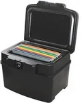 HMF 250453 Feuerfeste Wasserdichte Dokumentenbox f&uuml;r H&auml;ngeregister, DIN A4, 44,5 x