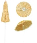 vidaXL Sonnenschirm Natural 240 cm im hawaiianischen Stil, Modell Soleil Phi Prime
