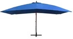 vidaXL H&auml;ngender Sonnenschirm mit Holzstange 400x300 cm Blue Atlas Prime Modell