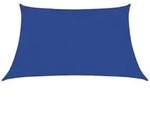 vidaXL Sonnensegel 160 g/m2 Blau 3/4x2 m HDPE