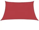 vidaXL Sonnensegel 160 g/m2 Rot 3/4x2 m HDPE