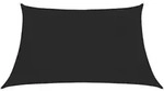 vidaXL Sonnensegel 160 g/m2 Schwarz 3/4x2 m HDPE