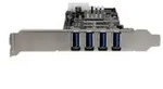 StarTech.com 4 Port USB 3.0 SuperSpeed PCI Express Schnittstellenkarte 2 5Gb/s