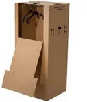 BB-Verpackungen GmbH 3 x Kleiderbox 60 kg Traglast stabiler Kleiderkarton mit