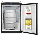 Exquisit Bierk&uuml;hler, 163 Liter, mit Zapfvorrichtung, Gitterablagen,...