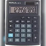 Maul MC 10 Tischrechner Schwarz Display (Stellen): 10 batteriebetrieben,