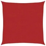 Sonnensegel 160 g/m2 Rot 2x2 m HDPE Modell Aire Libre