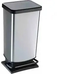 ROTHO Treteimer "Paso" 40 l silber 1754111005